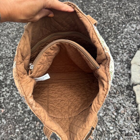 Americana by Sharif Brown Patchwork Quilted Tote Bag - Picture 11 of 11